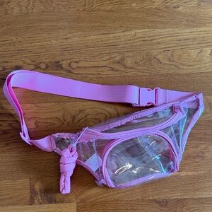 NEW: Madden Girl Pink Clear Fanny pack